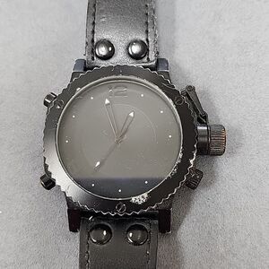 Aldo Black Men's Leather Watch